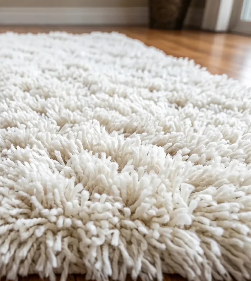 Alfombra renovada después del lavado en Cali