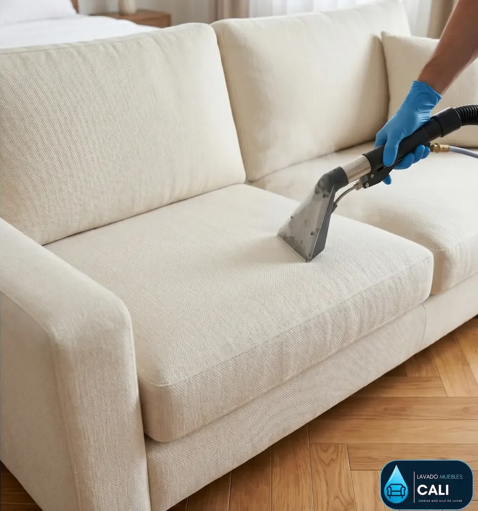 Mismo mueble limpio después del servicio de lavado